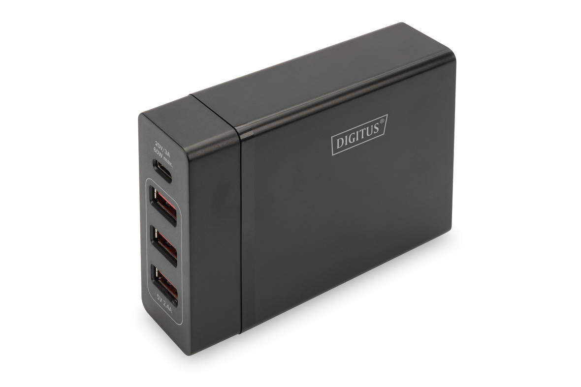 [Translate to Polish:] DA-10195 DIGITUS 4-Port Universal USB Charging Adapter, USB Type-C™