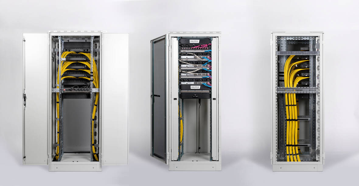 Network cabinets, server cabinets, data center